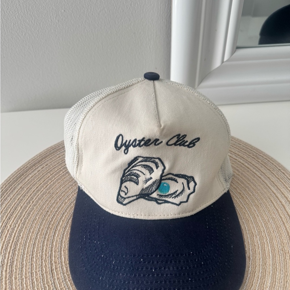 Oyster Club Navy and Cream Cap